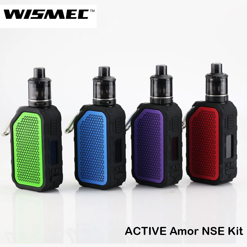 Новый цветной комплект WISMEC ACTIVE Box Mod Vape 80 Вт с баком Amor NSE 3 мл электронные сигареты