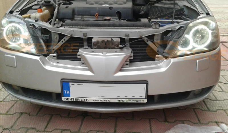 Для NISSAN PRIMERA P12 2002-2008 отличное Ультра яркое освещение CCFL ангельские глазки комплект Halo кольца