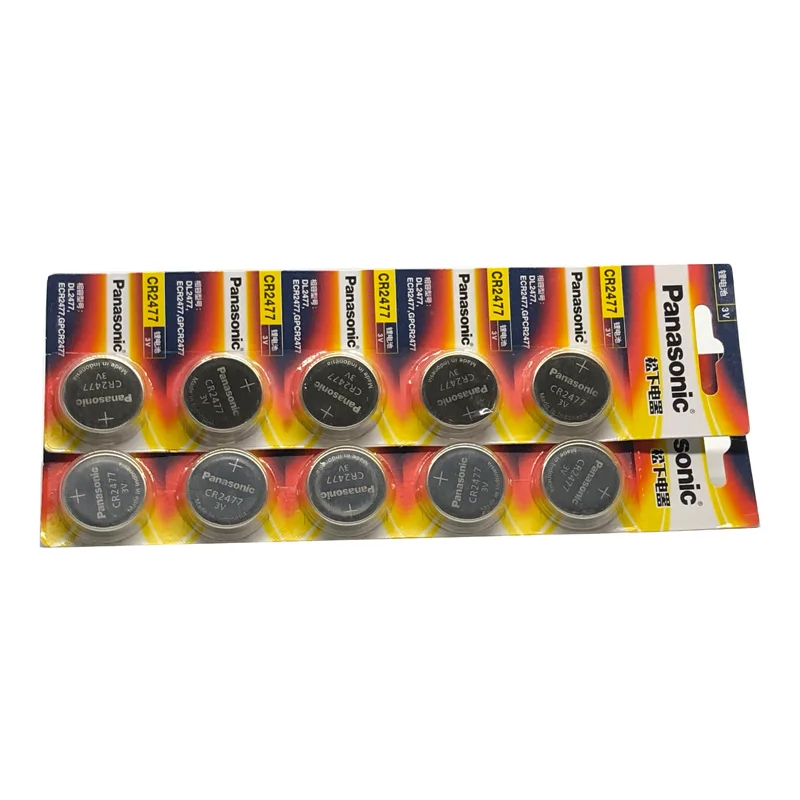 

50pcs/lot New Battery For Panasonic CR2477 3V CR 2477 High Performance High Temperature Resistant Button Coin Batteries Cell