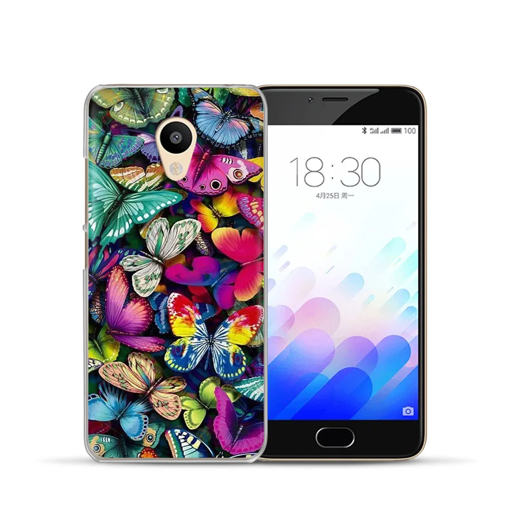 Модный чехол для телефона Meizu U20 10 M6 5 Note M5S 5C M3 3s Pro6 бабочка перо силиконовый