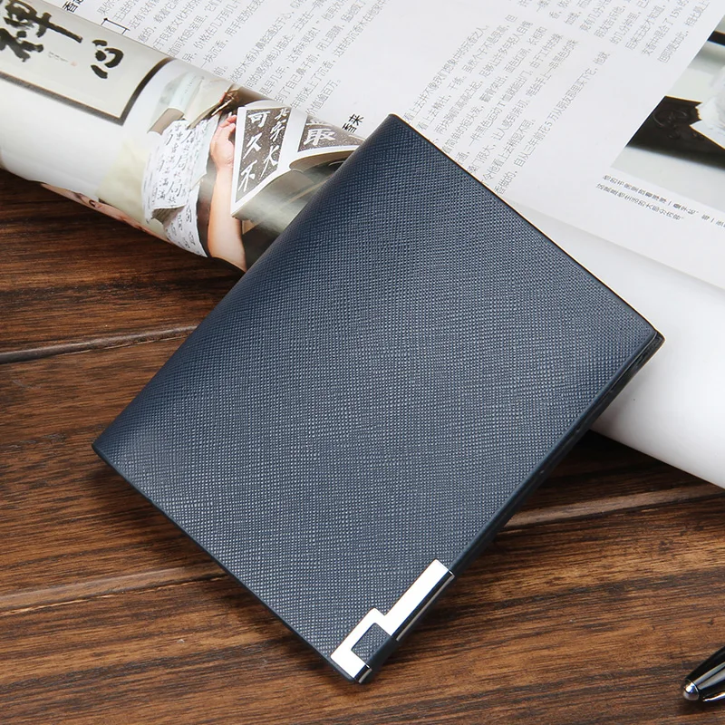 

Men Wallets Vertical Business Leisure Credit Card Holder Wallet Male PU Leather Wallet Card Holder Men's Purse Short Carteras