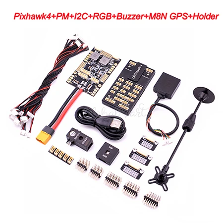 Choice 2 Pixhawk 4 PX4 плата управления питанием полета M8N gps RGB PPM IEC 433 МГц/915 МГц 100 мВт Телеметрия с OTG кабелем комбо комплект - Цвет: Choice 2