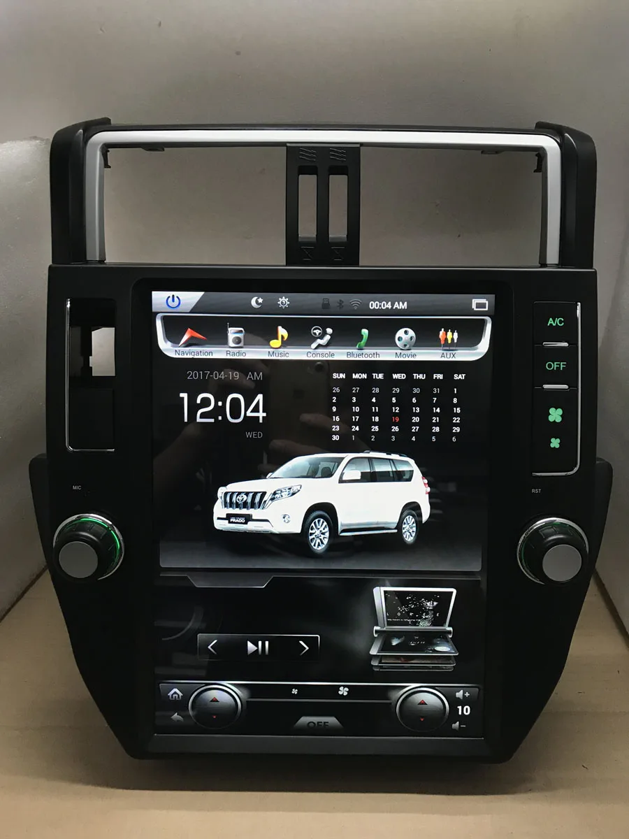 Чистый Android 7.1.1 четырехъядерный 2GB ram автомобильный DVD для TOYOTA Land Cruiser prado 150 1024*600 емкостный экран, 32GB gps BT wifi