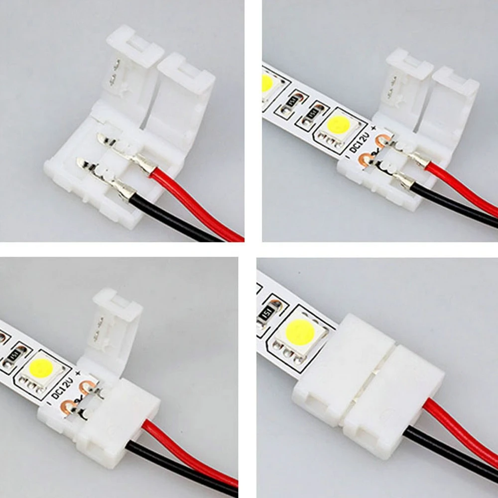 20 шт. двойные коннекторы для светодиодных лент 10 мм|for led strips|wire stripled strip wire |