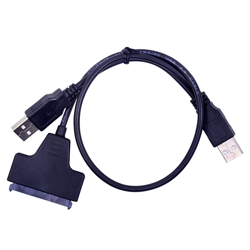 CHIPAL 2018 горячий SATA к USB 2 0 до 7 15 22pin АДАПТЕРНЫЕ кабели Внешнее питание для 5 ''Ssd Hdd
