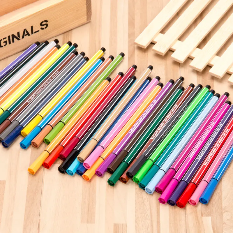 Набор акварельных ручек papelaria детские ручки для рисования можно стирать мелки