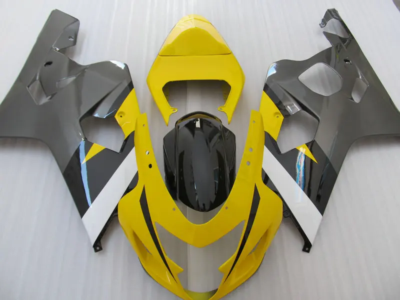 Комплект обтекателей для мотоцикла SUZUKI GSXR600 750 K4 04 05 GSXR 600 GSXR750 2004 2005 ABS Желтый Серый
