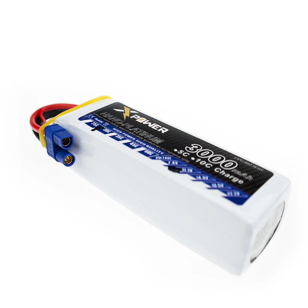 XPower 7 4 V 11 1 14 8 22 2 3000mAh 70C 2S 3S 4S 6S аккумуляторная батарея XT60 T с другой штепсельной
