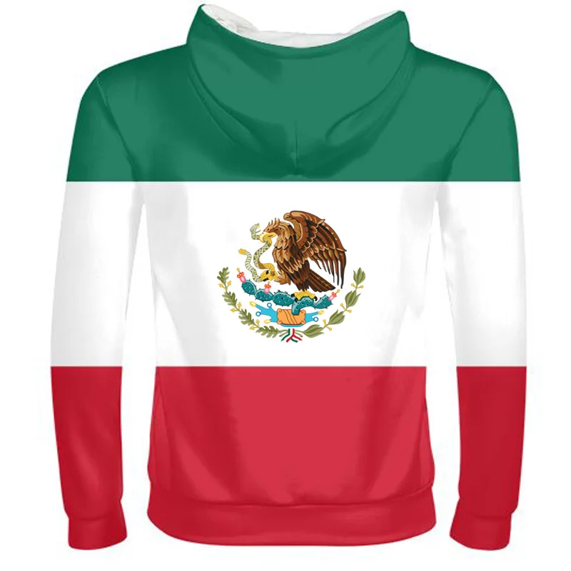 Соединенные Штаты Мехико мужской индивидуальный номер mex молния толстовка Национальный флаг mx испанский мексиканский печати фото одежда