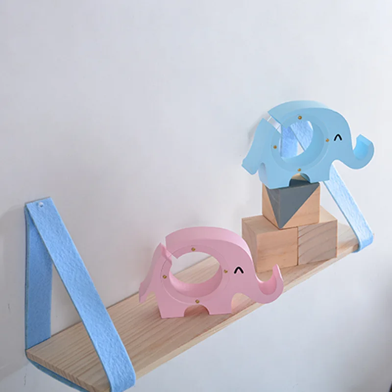 INS скандинавские ремесла деревянная модель слона копилка украшения Креативные