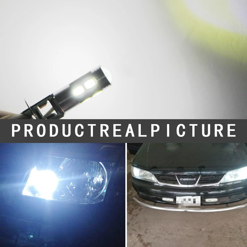 1 шт. Автомобильные светодиодные H3 canbus 5630 белые 10LED задние фары противотуманные