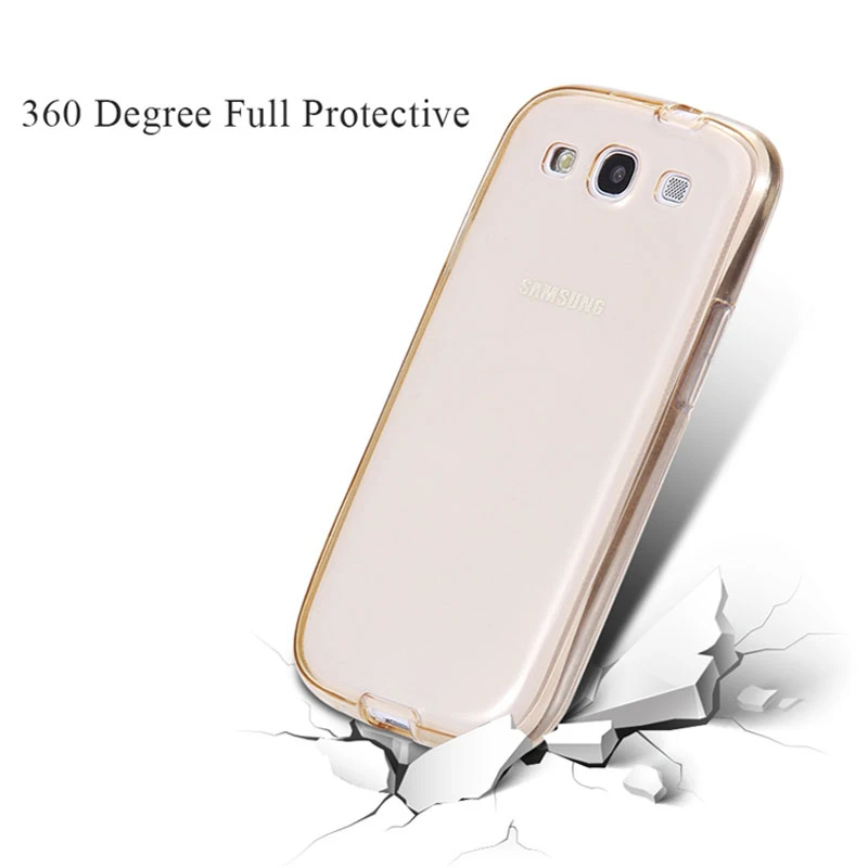 360 Degree Full Body TPU Protective Case For Samsung Galaxy S8 S9 Plus S8Plus Note 8 Gradient Transparent Front Back Cover Cases |