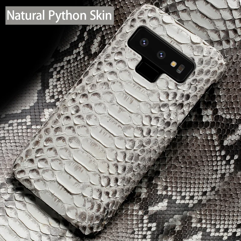 Из натуральной кожи питона чехол для телефона Samsung Note 8 9 из Galaxy S6 S7 край S8 плюс A5 A7