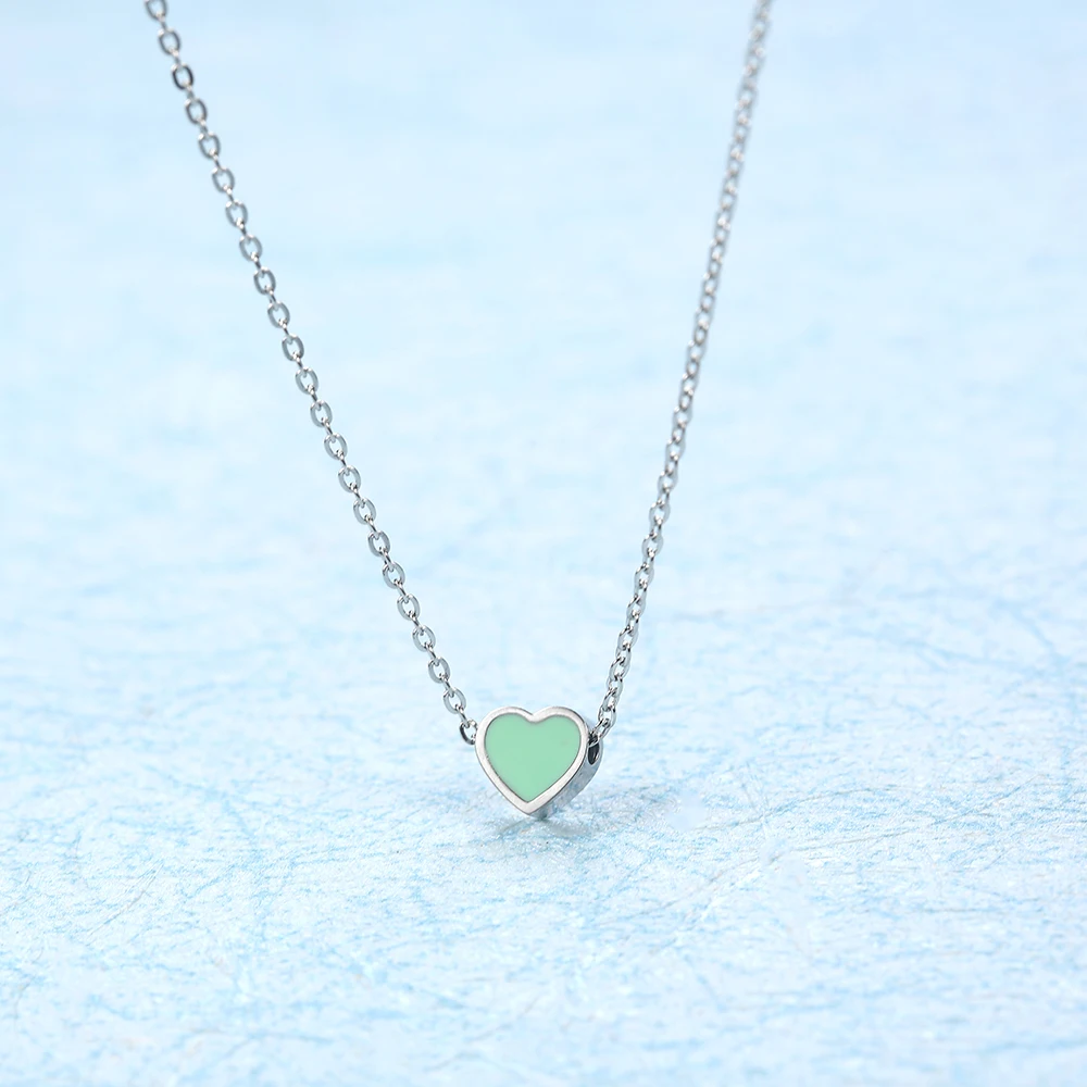 accessories jewellery stainless steel jewelry chain choker long heart best friends pendant necklace women chocker neckless | Украшения и