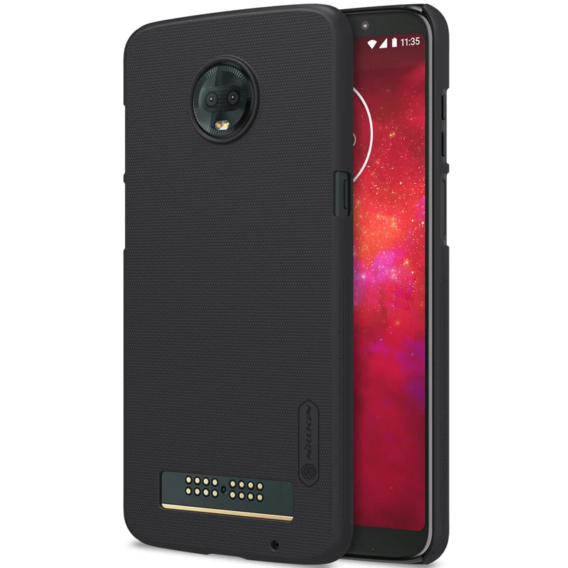 Чехол для Moto Z3 /Moto Play NILLKIN Матовый Жесткий чехол накладка из поликарбоната Motorola +