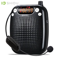 shidu s611 uhf mini audio speaker wireless portable voice amplifier usb lautsprecher for teacher tourrist guide yoga instructors