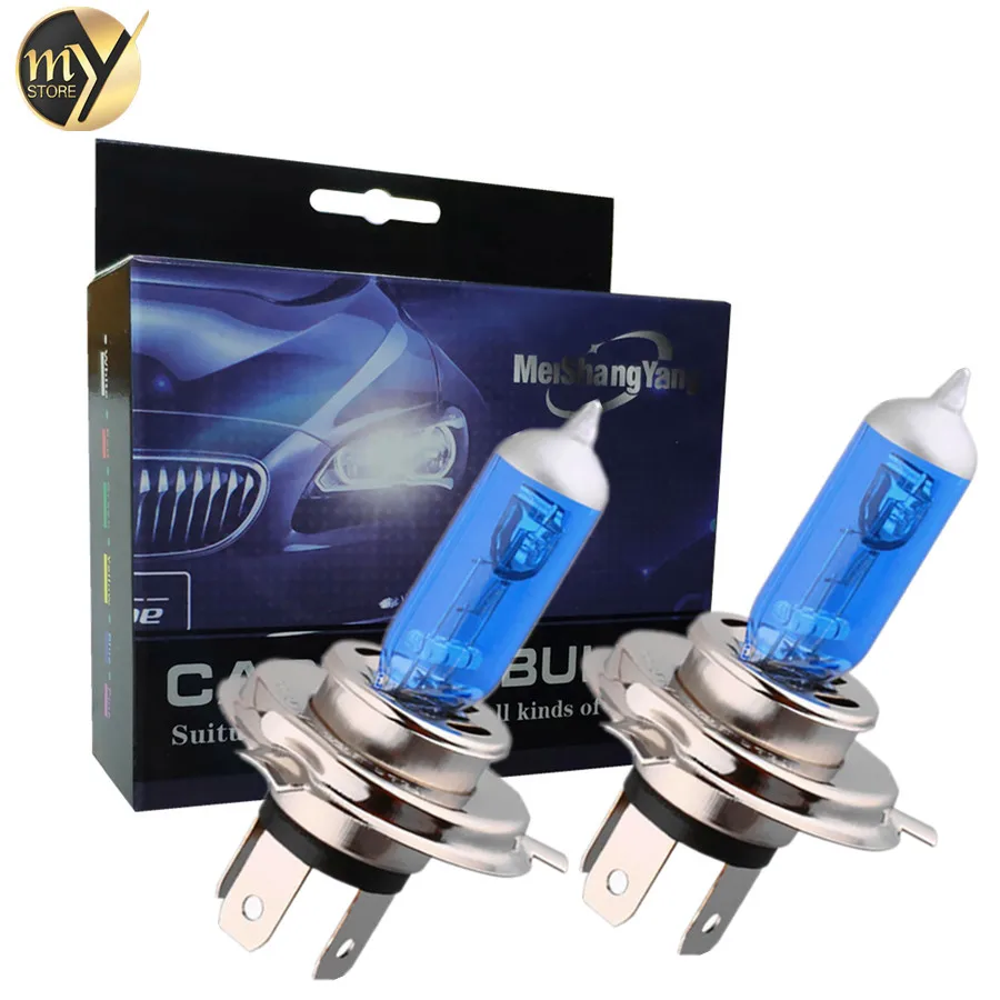 

2Pcs H1 H3 H4 H7 Halogen Bulbs H11 9005 HB3 9006 HB4 100W 12V 5000K Super Bright Car Headlight Fog Lights Driving Lamp White