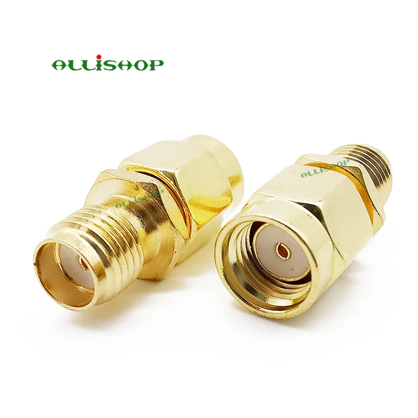 ALLISHOP RF RP SMA штепсельная вилка к гнезду коаксиальный переходник коннектор прямой