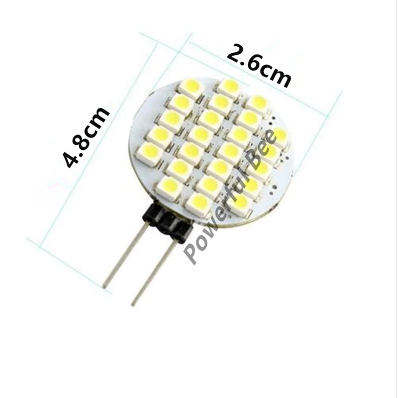 2 x G4 3528 24SMD Круглая Панель 1 8 Вт Светодиодная лампа для чтения холодного и теплого