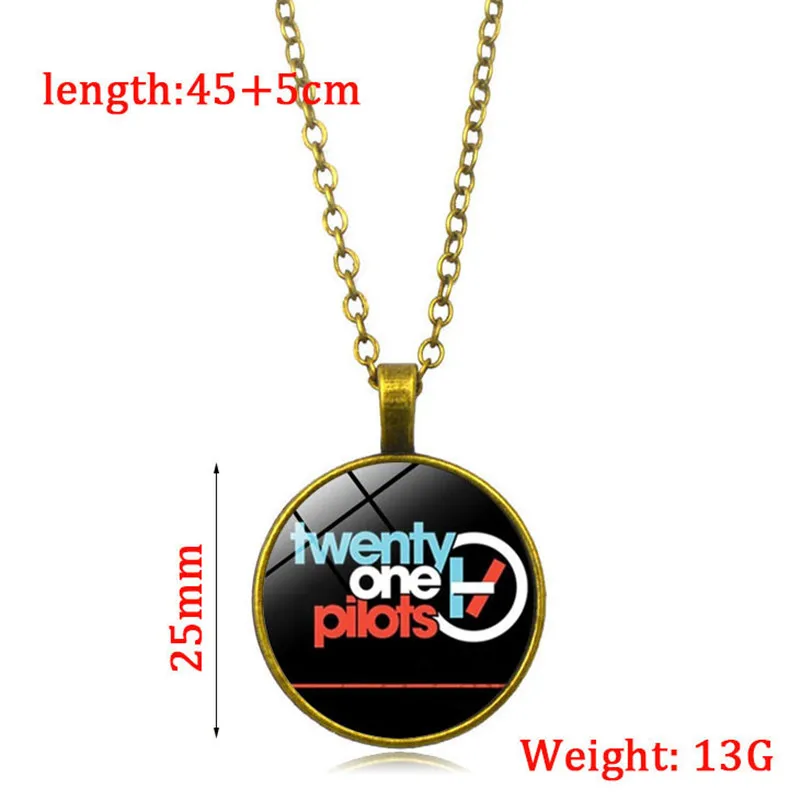 Музыкальная лента Twenty One пилоты ожерелье изображение стеклянные купольные