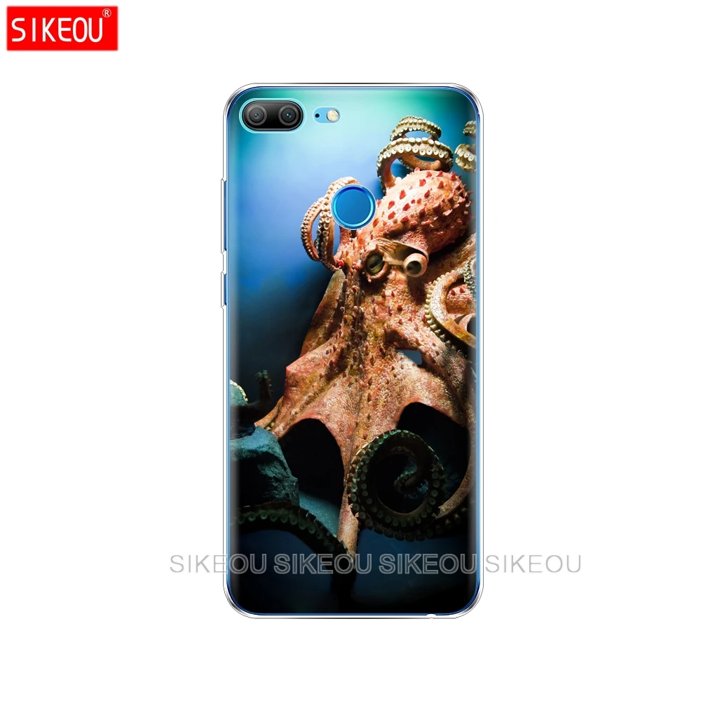 Силиконовый чехол для телефона Huawei Honor 10 V10 3c 4C 5c 5x 4A 6A 6C pro 6X 7X 6 7 8 9 LITE blue sea