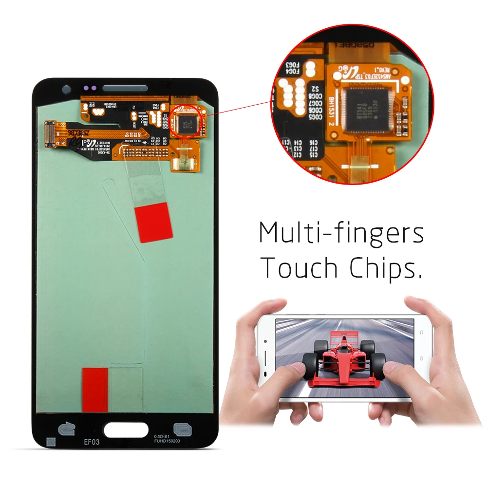 Оригинальный 4 5 ''Супер AMOLED LCD для SAMSUNG Galaxy A3 2015 A300 A300H A300F A300FU ЖК дисплей