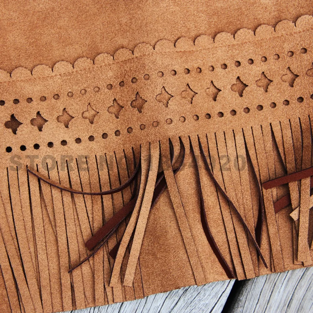 Жилет с бахромой для девочек верхняя одежда и пальто жилет модный разрезом