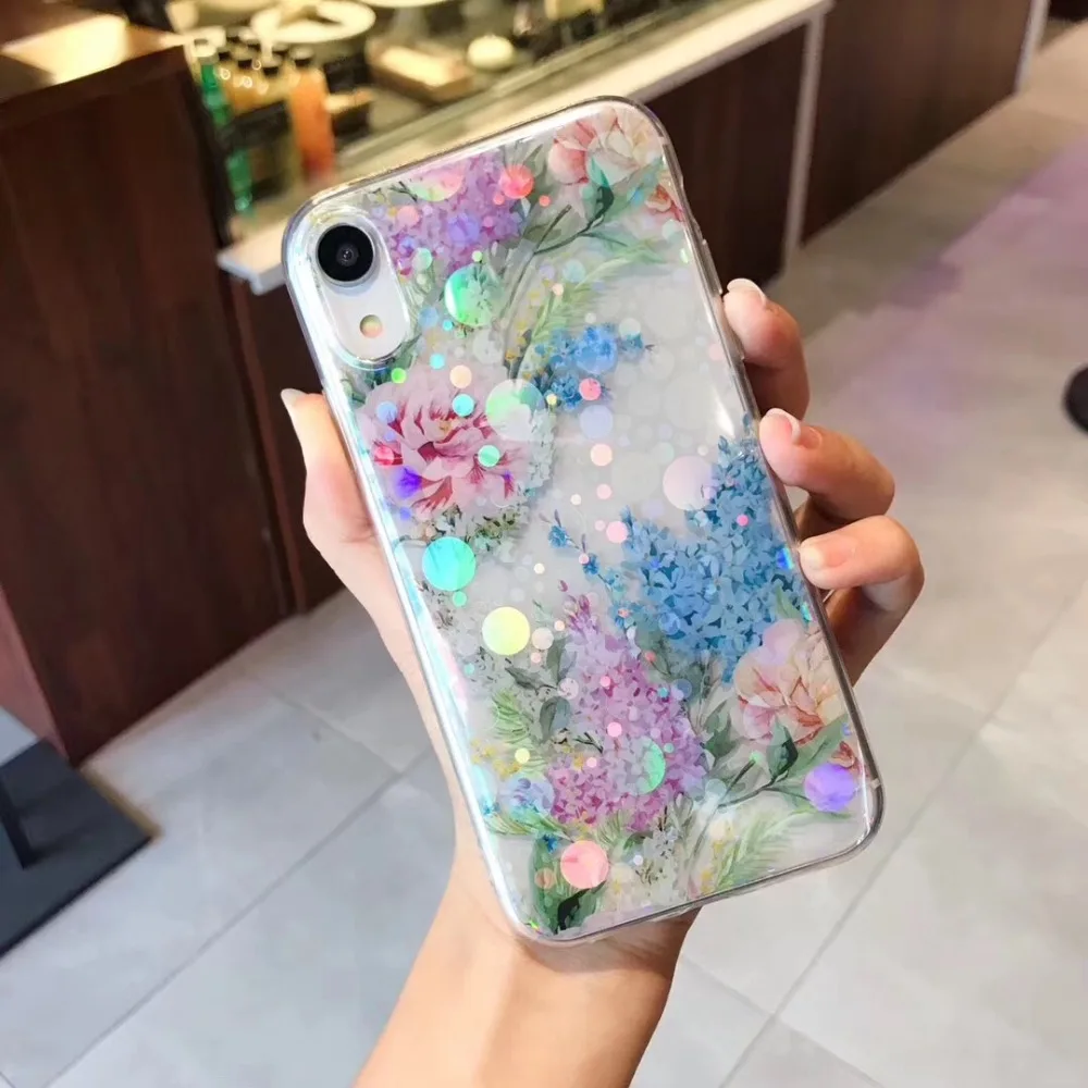 Роскошные Bling Аврора цветок чехол для iPhone 7 8 6 6s плюс пикантные леопардовые Птица