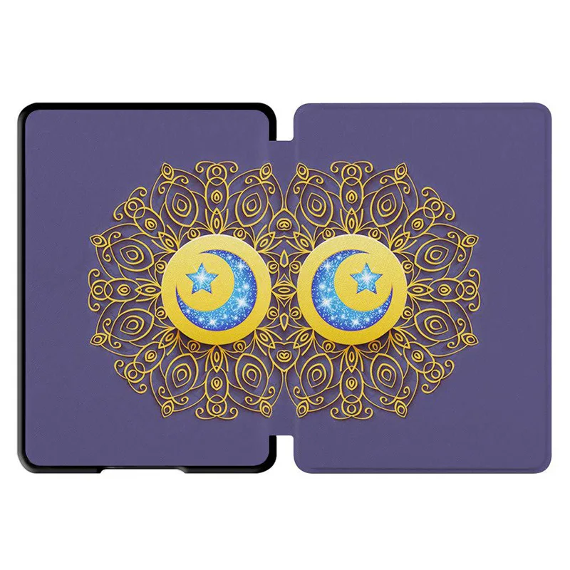 Gold Dark blue Чехол для Amazon полностью Kindle( выпуск) легкий из искусственной кожи смарт-чехол для Amazon Kindle 10th Gen E-Reader - Цвет: Gold Dark blue