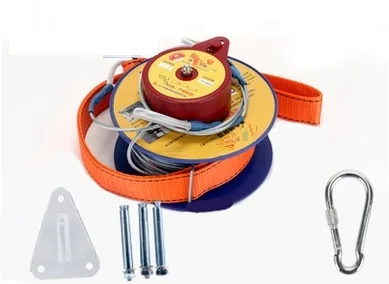 85M--100M High-rise escape retarder fire emergency self-rescue safety rope aviation steel rigging hardware | Автомобили и