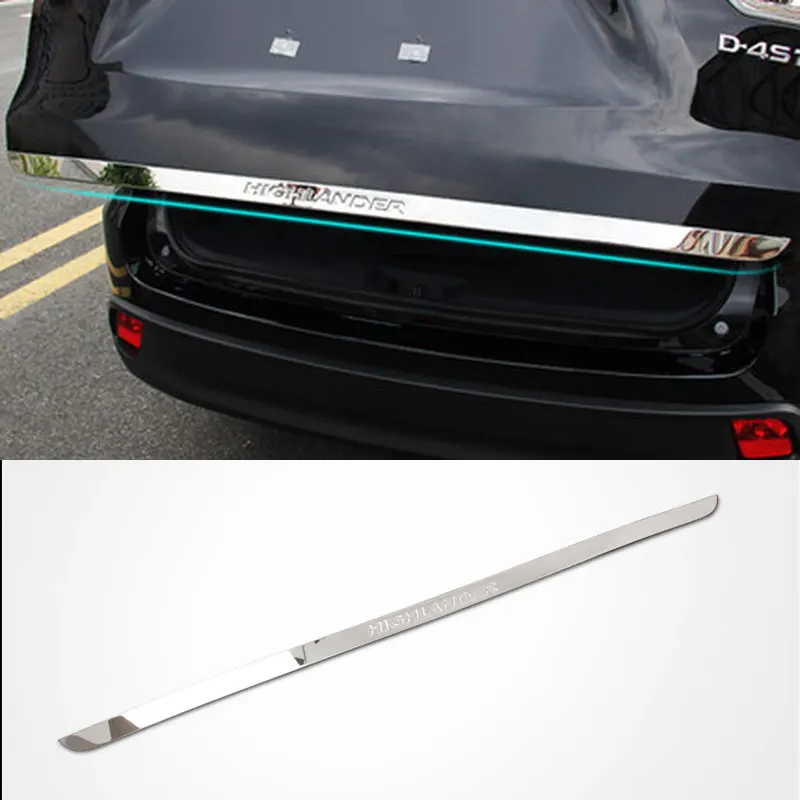 Багажник автомобиля ботинок дверь отделка наклейка внешний вид для TOYOTA HIGHLANDER 2015