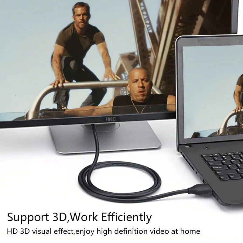 WMZ HDMI к кабель адаптер высокой четкости с Ethernet Full 1080p черный для HD TV LCD ноутбука PS3
