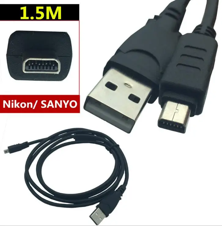 LBSC подходит для цифрового фотоаппарата Nikon Sanyo Дата кабель 8P 8 контактный UC E6 E7 E60 S6