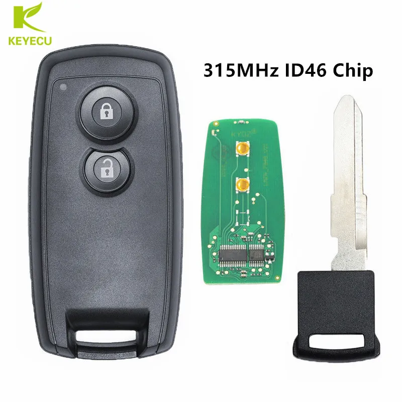 KEYECU дистанционный смарт ключ-брелок 2 Button 315MHz ID46 для Suzuki SX4 Grand Vitara 2007-2013 Swift с умным