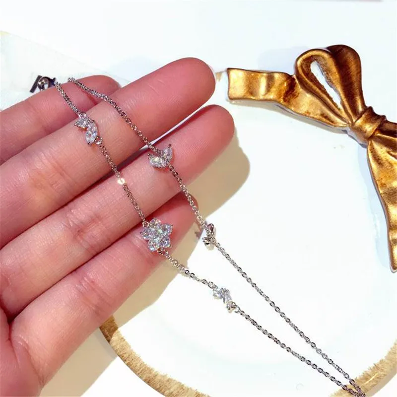 XIAO YOUNG Charm Gold Color Zircon Bracelets For Women Fashion Exquisite Flower Bracelet Bangle Jewelry Gift Korean Design | Украшения и