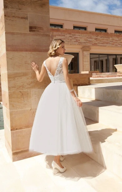 Suosikki vestidos de novia аппликационные жемчужины для кружева короткие свадебные платья