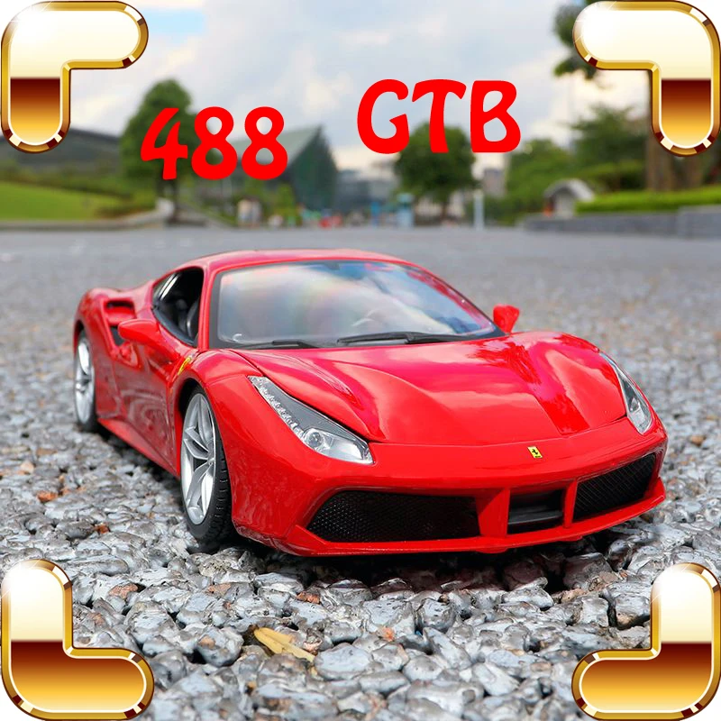 Специальная версия подарка 488GTB 1/18 спортивная модель масштаб автомобиля