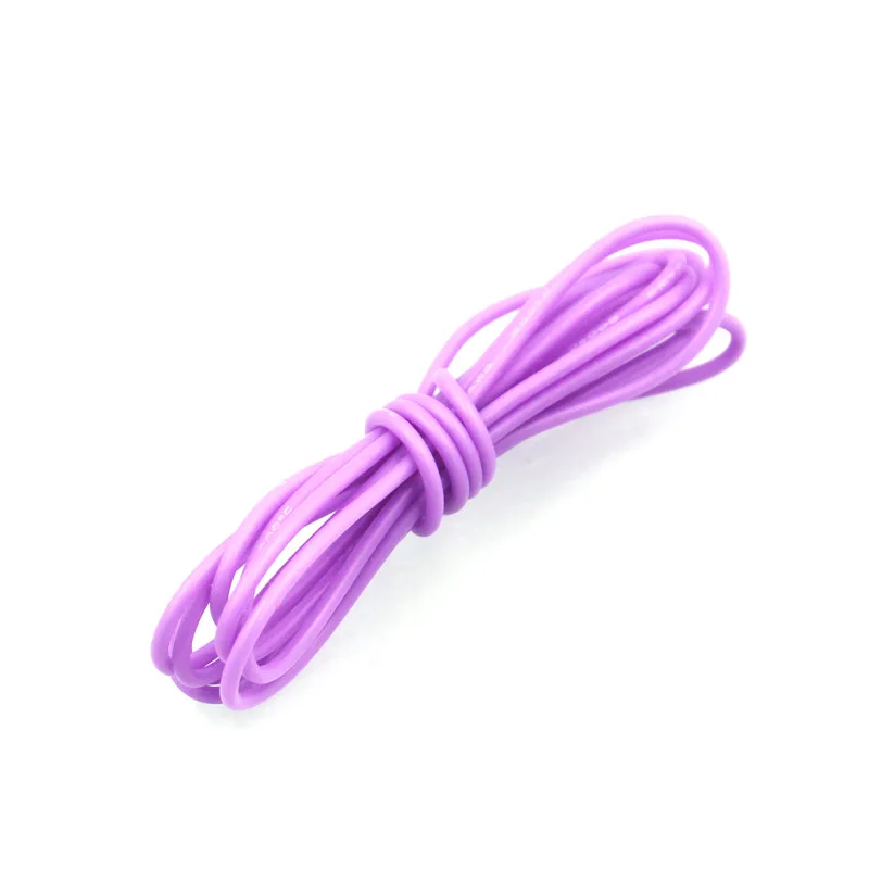 purple 1 м 3,28 фута 20AWG гибкий силиконовый провод луженая медная проволока и кабель многожильный провод 10 цветов на выбор DIY проводное соединение - Цвет: purple