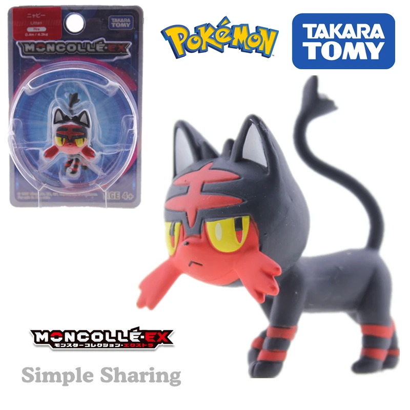 TAKARA TOMY Tomica коллекция покемонов фигурка кошки Карманный Монстр EX 10 Литтен Nyaby