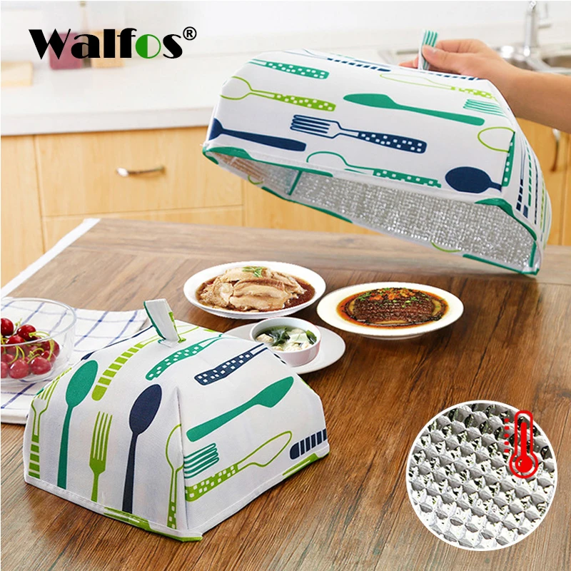 WALFOS складные крышки для еды сохраняющие тепло на блюда из алюминиевой фольги