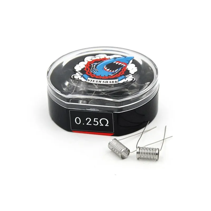 10/шт Оригинальная SteamShark Notch катушка 0.25ohm предварительная сборка SS316