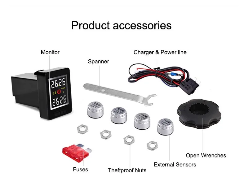 TPMS система контроля давления в шинах для Toyota Vitz Yaris Belta Vios Limo Aygo/Система контроля давления в шинах внешних датчиков DIY установка
