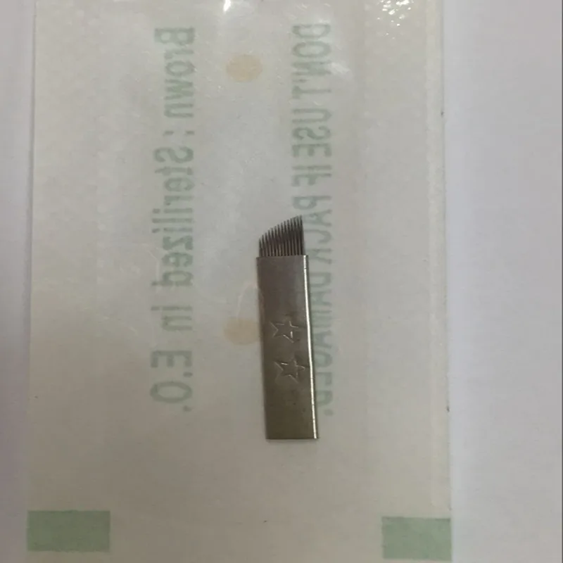 

Жесткие 14 Pin Перманентный макияж, ручные тату-иглы для бровей, лезвие для 3D вышивки, микроблейдинга, тату-машинка