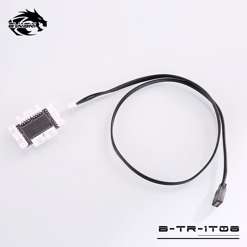 B-TR-1T08 Bykski B-TR-1TO8, полосы пропускания 1 до 8 синхронный кабель-удлинитель, 5В, специально для RBW продукты синхронный к материнской плате - Цвет лезвия: B-TR-1T08