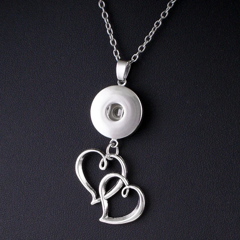 

DIY Fashion LOVE Snap necklace 18mm snap buttons jewlery wholesale women NK3563