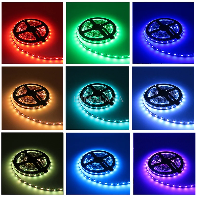 Toika 10 шт. 5 м RGB Светодиодная лента Гибкая SMD5050 IR 44 клавиши светодиодная Диодная