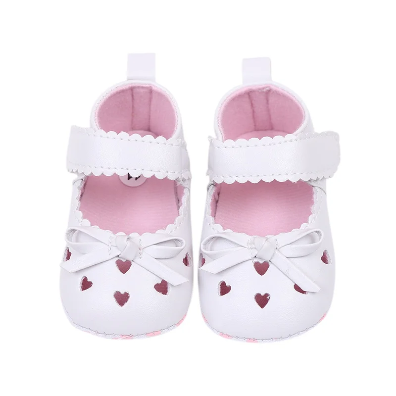 

2019 Brand Newborn First Walkers Infant Baby Girls Prewalker Non-slip Hollow Princess Summer Shoes 0-18M