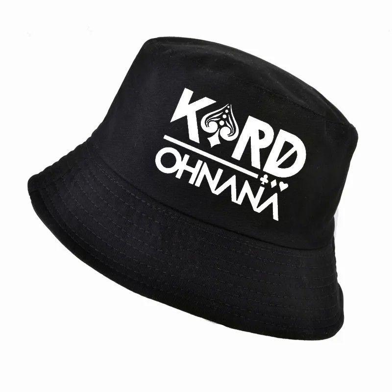 Черный Kpop KARD Oh NaNa альбом не напоминать логотип K.A.R.D печать K-pop Кепка harajuku ведро Мужские Женские шапки Рыбацкая шляпа Панама - Цвет: Черный