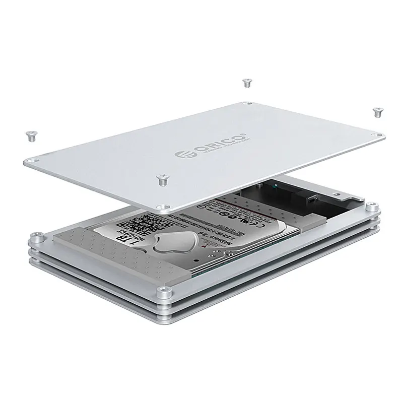 Orico 2.5-inch mobile hard disk box USB3.1 Aluminum Type-C notebook creative hard shell