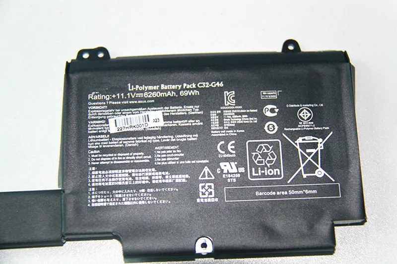 Оригинальная фотобатарея для G46 G46V G46VW G46E G46EI363VM G46EI361VW 69Wh|battery original|battery 6battery for |